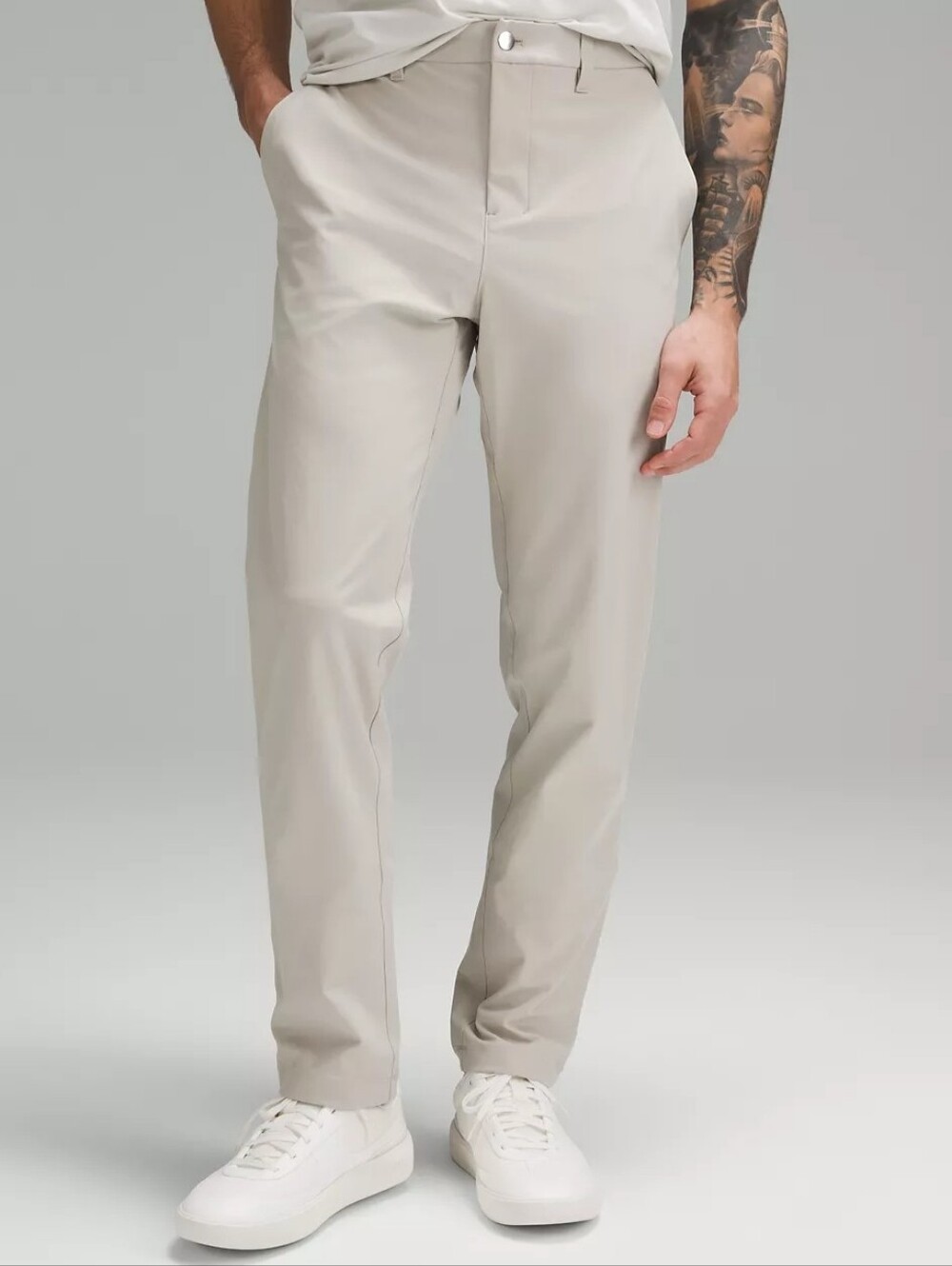 Men's Lululemon ABC Classic-Fit Pant Warpstreme in Raw Linen Sz 34x30 NWOT